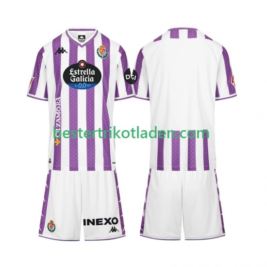 Fußballtrikot Real Valladolid Heim Trikot Home 2025-2026 Kurzarm für Kinder