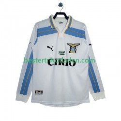 Fußballtrikot Lazio Rom 2000 Retro Auswärts Trikot Away 1999 Langarm für Herren