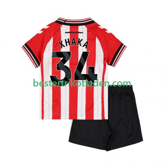 Fußballtrikot Sunderland Granit Xhaka 34 Heim Trikot Home 2025-2026 Kurzarm für Kinder