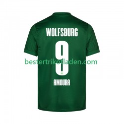Fußballtrikot VfL Wolfsburg Mohamed Amoura 9 Heim Trikot Home 2025-2026 Kurzarm für Herren