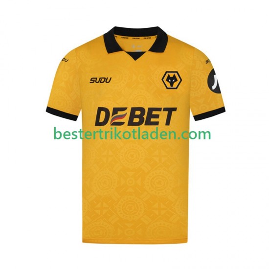 Fußballtrikot Wolverhampton Wanderers Heim Trikot Home 2025-2026 Kurzarm für Herren