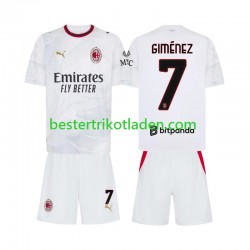 Fußballtrikot AC Mailand Gimenez 7 Auswärts Trikot Away 2026-2027 Kurzarm für Kinder