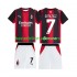 Fußballtrikot AC Mailand Gimenez 7 Heim Trikot Home 2026-2027 Kurzarm für Kinder