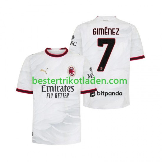 Fußballtrikot AC Mailand Gimenez 7 Auswärts Trikot Away 2026-2027 Kurzarm für Herren