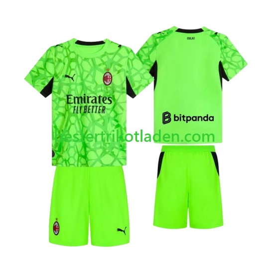 Fußballtrikot AC Mailand Torwart Ausweich Trikot 3rd 2026-2027 Kurzarm für Kinder