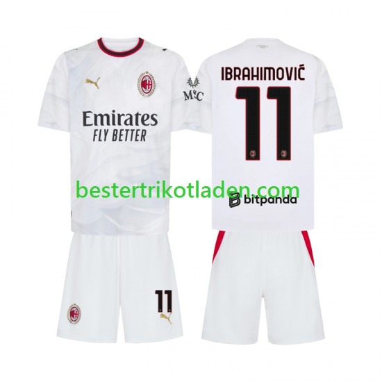 Fußballtrikot AC Mailand Ibrahimović 11 Auswärts Trikot Away 2026-2027 Kurzarm für Kinder
