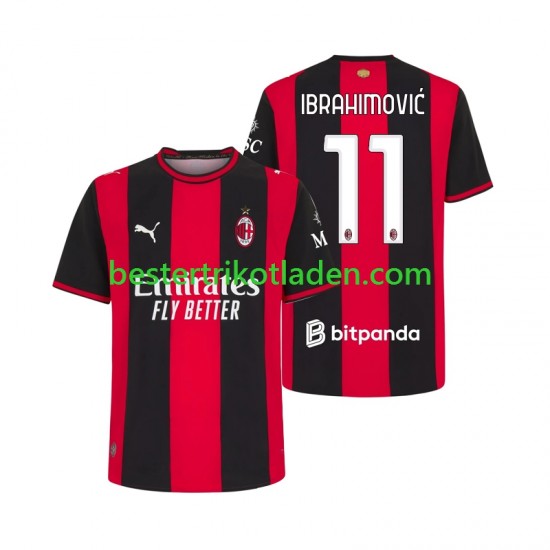 Fußballtrikot AC Mailand Ibrahimović 11 Heim Trikot Home 2026-2027 Kurzarm für Herren