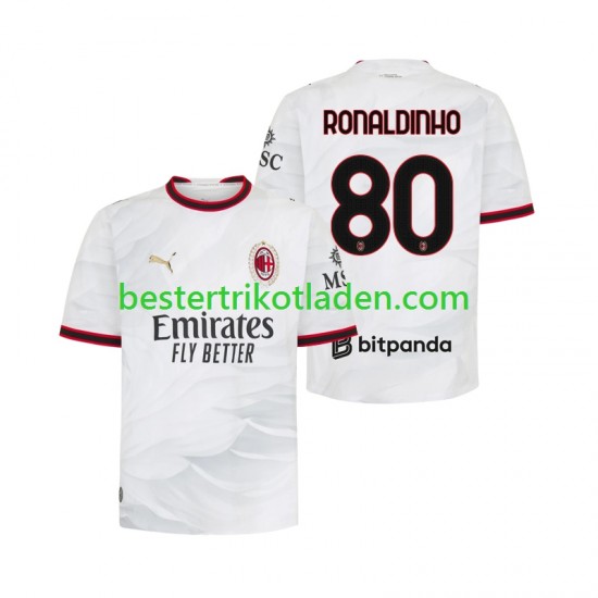 Fußballtrikot AC Mailand Ronaldinho 80 Auswärts Trikot Away 2026-2027 Kurzarm für Herren