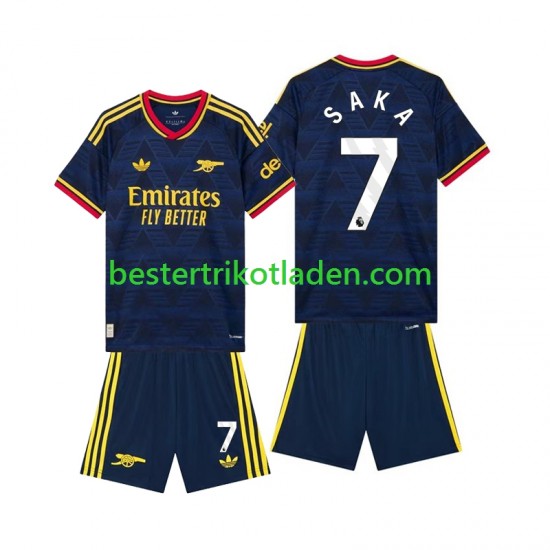 Fußballtrikot Arsenal Bukayo Saka 7 Auswärts Trikot Away 2026-2027 Kurzarm für Kinder