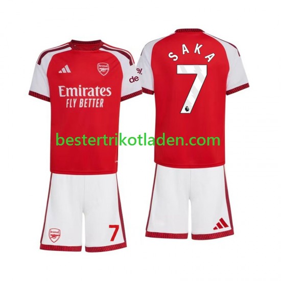 Fußballtrikot Arsenal Bukayo Saka 7 Heim Trikot Home 2026-2027 Kurzarm für Kinder