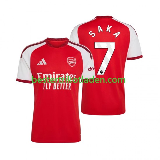 Fußballtrikot Arsenal Bukayo Saka 7 Heim Trikot Home 2026-2027 Kurzarm für Herren