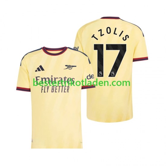 Fußballtrikot Arsenal Christos Tzolis 17 Ausweich Trikot 3rd 2026-2027 Kurzarm für Herren