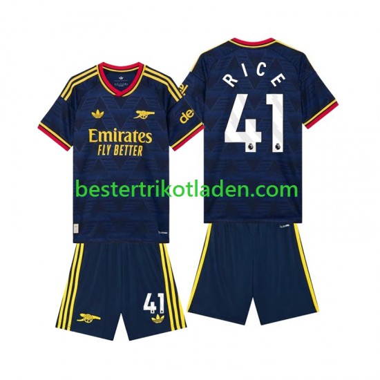 Fußballtrikot Arsenal Declan Rice 41 Auswärts Trikot Away 2026-2027 Kurzarm für Kinder
