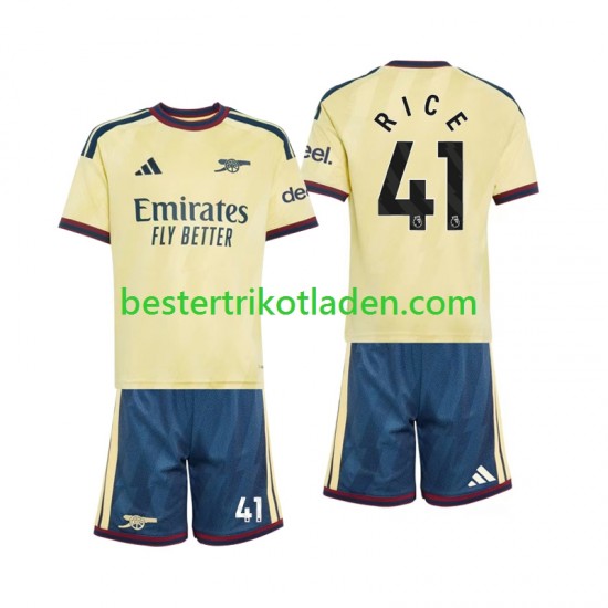 Fußballtrikot Arsenal Declan Rice 41 Ausweich Trikot 3rd 2026-2027 Kurzarm für Kinder