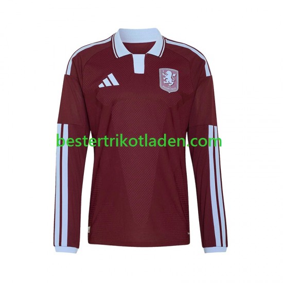 Fußballtrikot Aston Villa Heim Trikot Home 2026-2027 Langarm für Herren