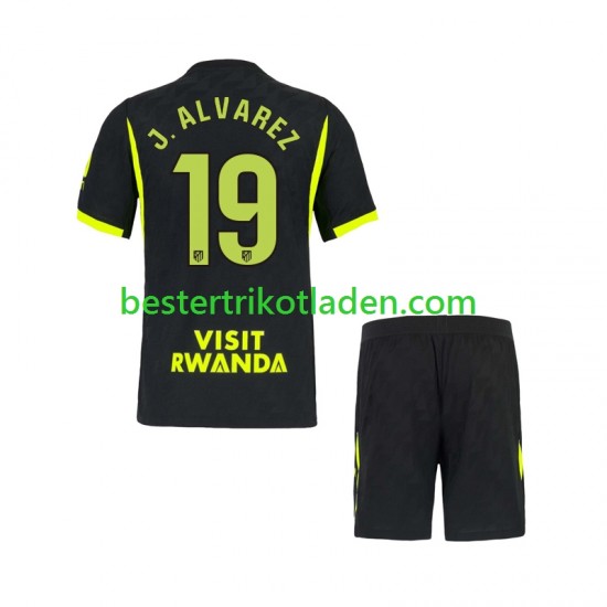 Fußballtrikot Atlético Madrid Julian Alvarez 19 Auswärts Trikot Away 2026-2027 Kurzarm für Kinder