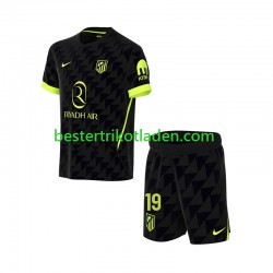 Fußballtrikot Atlético Madrid Julian Alvarez 19 Auswärts Trikot Away 2026-2027 Kurzarm für Kinder