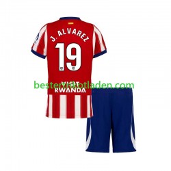 Fußballtrikot Atlético Madrid Julian Alvarez 19 Heim Trikot Home 2026-2027 Kurzarm für Kinder