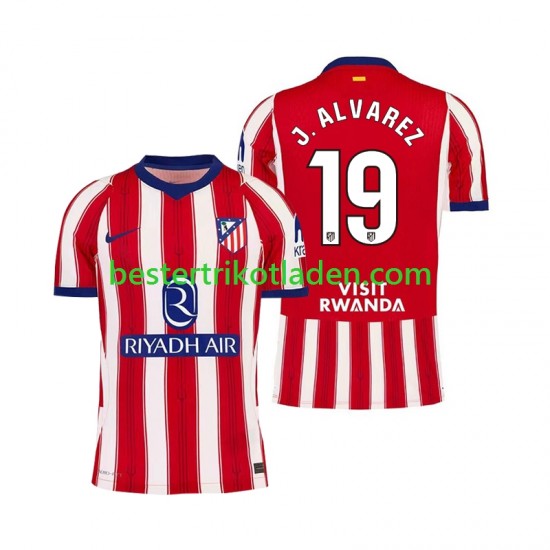 Fußballtrikot Atlético Madrid Julian Alvarez 19 Heim Trikot Home 2026-2027 Kurzarm für Herren