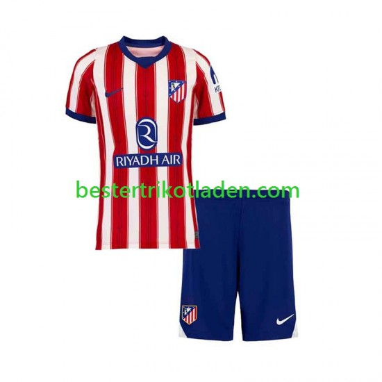 Fußballtrikot Atlético Madrid Heim Trikot Home 2026-2027 Kurzarm für Kinder