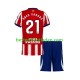 Fußballtrikot Atlético Madrid Obed Vargas 21 Heim Trikot Home 2026-2027 Kurzarm für Kinder