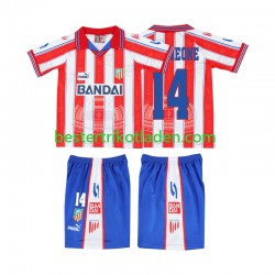 Fußballtrikot Atlético Madrid SIMEONE 14 1996 1997 Retro Heim Trikot Home Kurzarm für Kinder