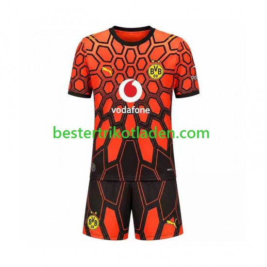 Fußballtrikot Borussia Dortmund Torwart Heim Trikot Home 2026-2027 Kurzarm für Kinder