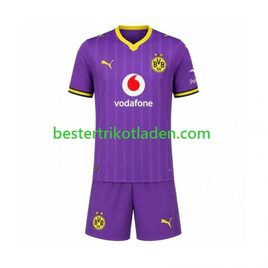 Fußballtrikot Borussia Dortmund Ausweich Trikot 3rd 2026-2027 Kurzarm für Kinder