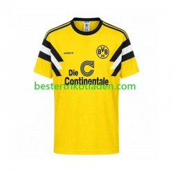 Fußballtrikot Borussia Dortmund 1989 Retro Heim Trikot Home Kurzarm für Herren