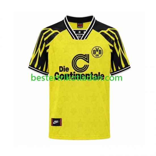 Fußballtrikot Borussia Dortmund Retro Heim Trikot Home 1994 Kurzarm für Herren