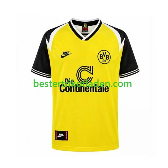 Fußballtrikot Borussia Dortmund 1995 Retro Heim Trikot Home Kurzarm für Herren