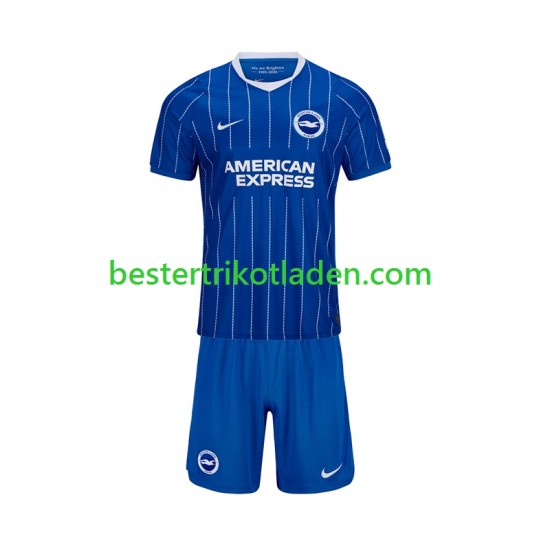 Fußballtrikot Brighton Hove Albion Heim Trikot Home 2026-2027 Kurzarm für Kinder