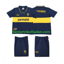 Fußballtrikot Boca Juniors 1993 1995 Retro Heim Trikot Home Kurzarm für Kinder