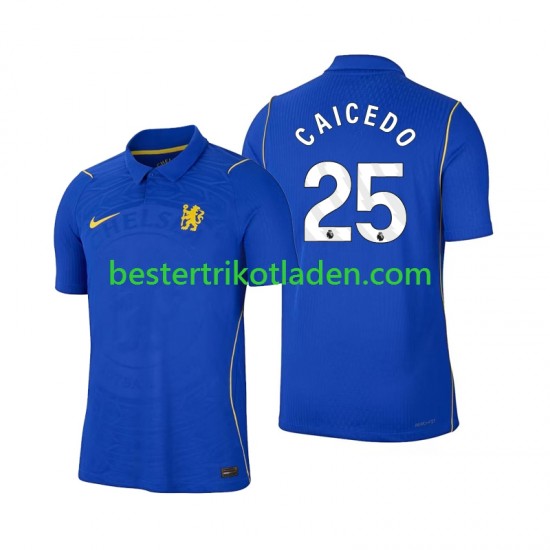 Fußballtrikot Chelsea Moises Caicedo 25 Heim Trikot Home 2026-2027 Kurzarm für Herren