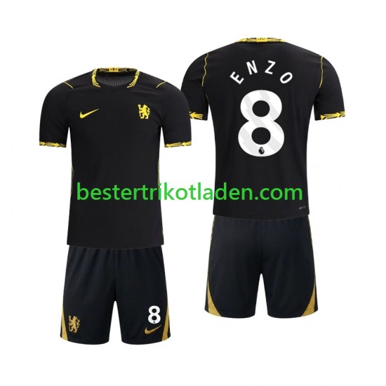 Fußballtrikot Chlesea Enzo Fernandez 8 Auswärts Trikot Away 2026-2027 Kurzarm für Kinder