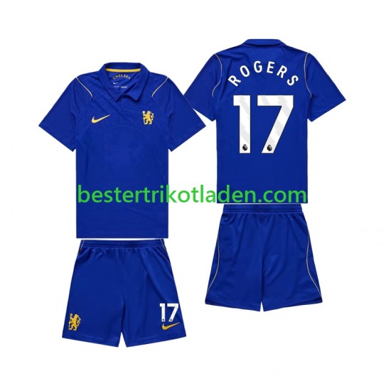 Fußballtrikot Chlesea Morgan Rogers 17 Heim Trikot Home 2026-2027 Kurzarm für Kinder