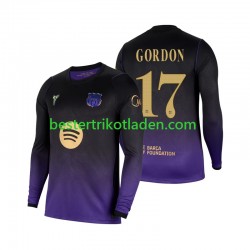 Fußballtrikot FC Barcelona Anthony Gordon 17 Auswärts Trikot Away 2026-2027 Langarm für Herren