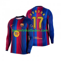 Fußballtrikot FC Barcelona Anthony Gordon 17 Heim Trikot Home 2026-2027 Langarm für Herren