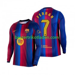 Fußballtrikot FC Barcelona Ferran Torres 7 Heim Trikot Home 2026-2027 Langarm für Herren
