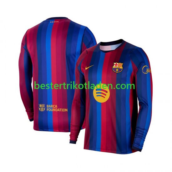 Fußballtrikot FC Barcelona Heim Trikot Home 2026-2027 Langarm für Herren