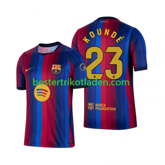 Fußballtrikot FC Barcelona Jules Kounde 23 Heim Trikot Home 2026-2027 Kurzarm für Herren
