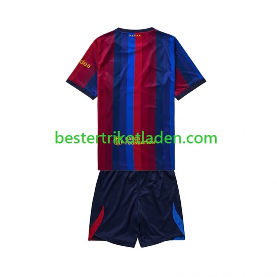 Fußballtrikot FC Barcelona Heim Trikot Home 2026-2027 Kurzarm für Kinder