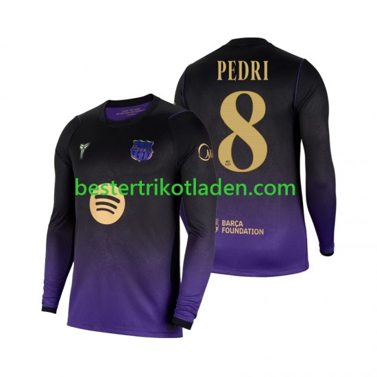 Fußballtrikot FC Barcelona Pedri 8 Auswärts Trikot Away 2026-2027 Langarm für Herren