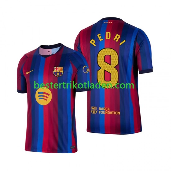 Fußballtrikot FC Barcelona Pedri 8 Heim Trikot Home 2026-2027 Kurzarm für Herren