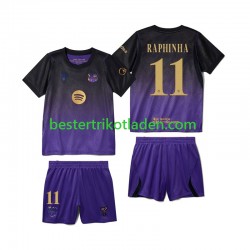 Fußballtrikot FC Barcelona Raphinha 11 Auswärts Trikot Away 2026-2027 Kurzarm für Kinder