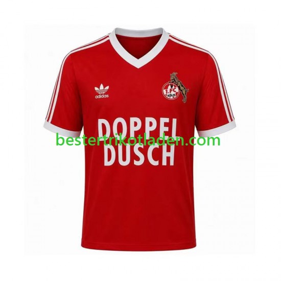 Fußballtrikot FC Köln 1984 1985 Retro Auswärts Trikot Away Kurzarm für Herren