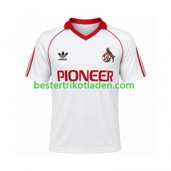 Fußballtrikot FC Köln 1980 1981 Retro Heim Trikot Home Kurzarm für Herren