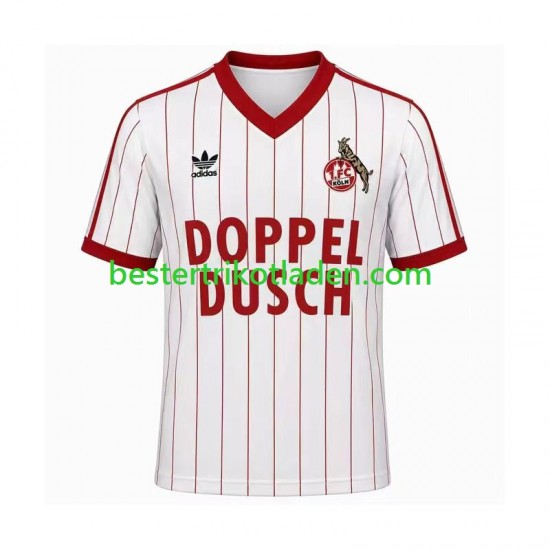 Fußballtrikot FC Köln 1982 1983 Retro Heim Trikot Home Kurzarm für Herren