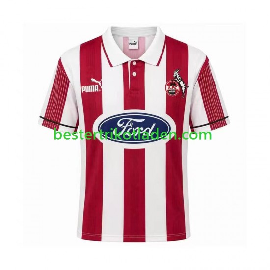 Fußballtrikot FC Köln 1995 1996 Retro Heim Trikot Home Kurzarm für Herren
