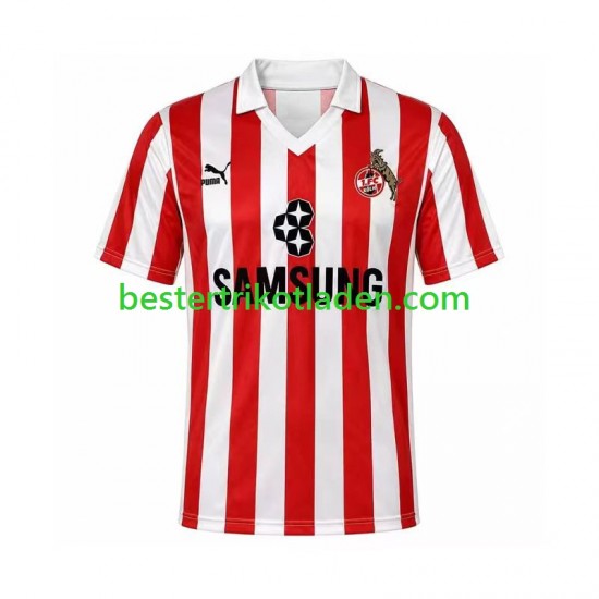 Fußballtrikot FC Köln 1988 1989 Retro Ausweich Trikot 3rd Kurzarm für Herren